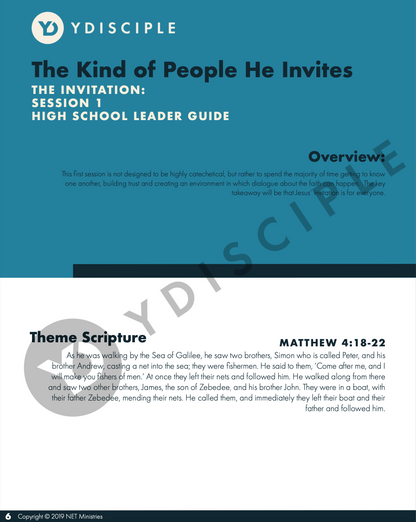 The Invitation - Extra Leader Guides